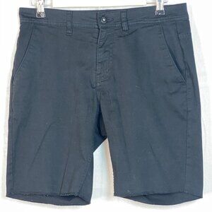 Krew Denim K Slim Black Skateboarding Golf Casual Chino Shorts Men's Size 30W